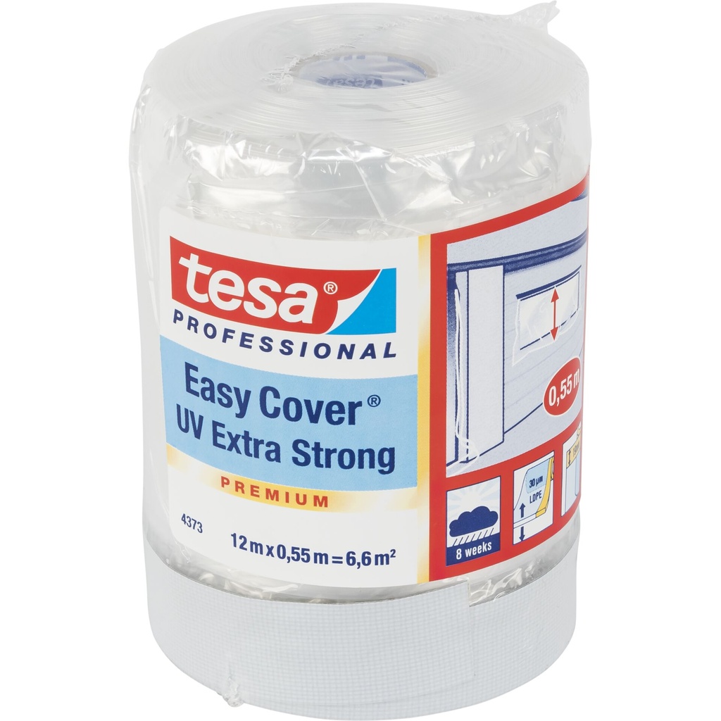Tesa Masking Film 12m x 55cm Easy Cov. Premium transp. 04373
