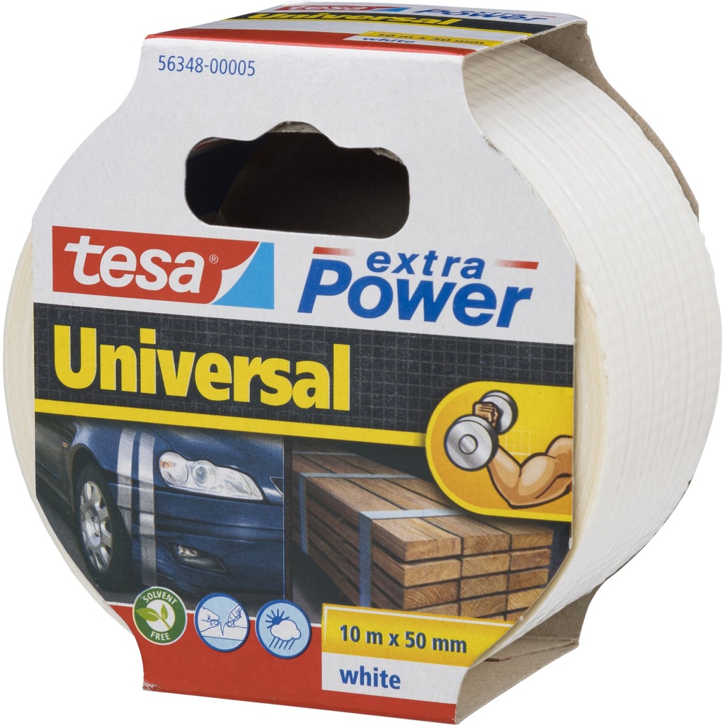 Tesa Duct Tape Uni 10m x 50mm extra Power silver 56348