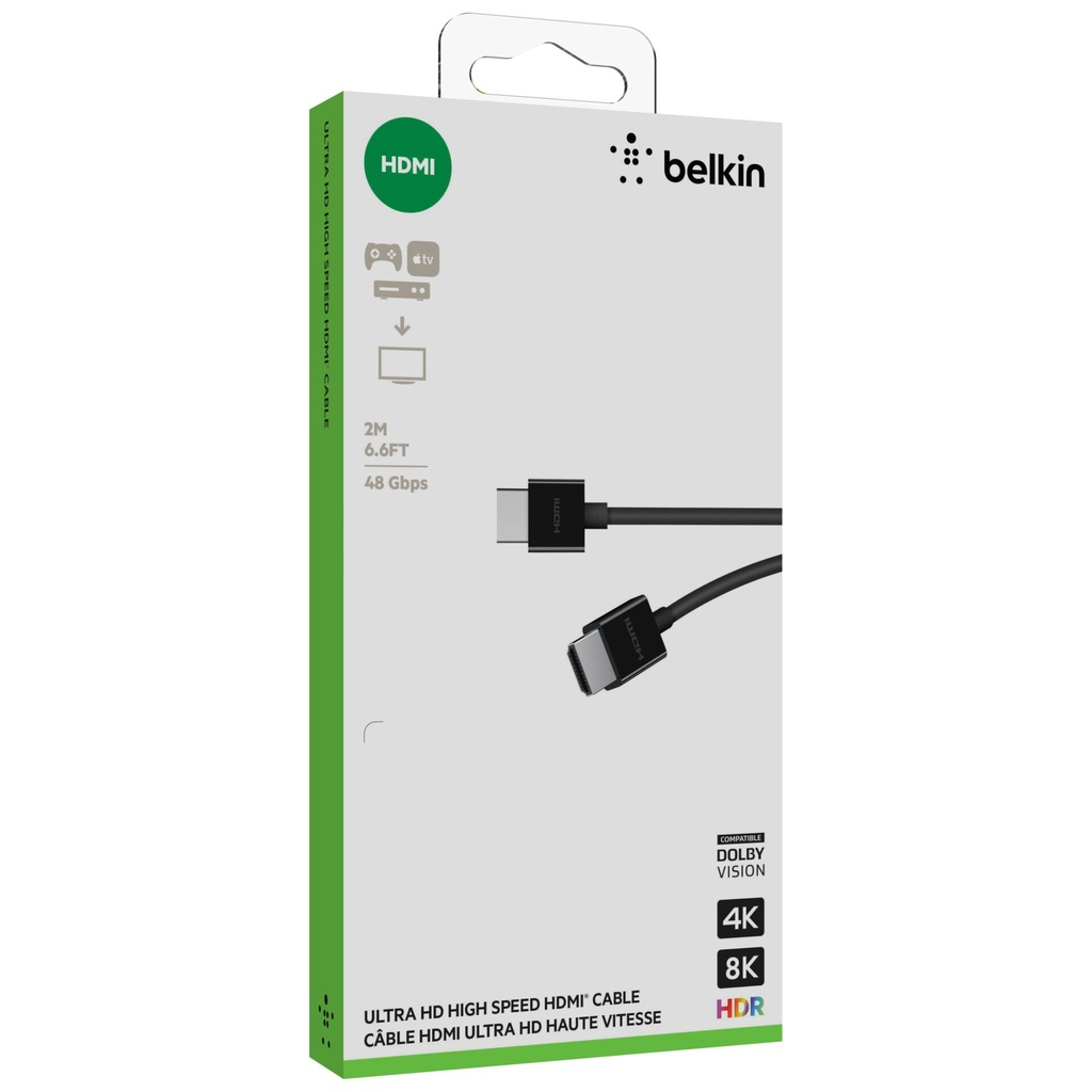 Belkin Ultra Highspeed HDMI Cab. 4K HDR, 2m,black AV10175bt2MBKV2