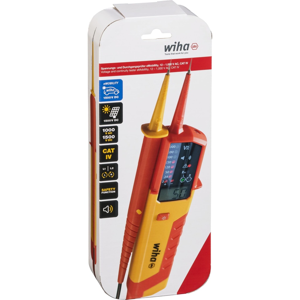 Wiha Voltage and Continuity Tester eMobility