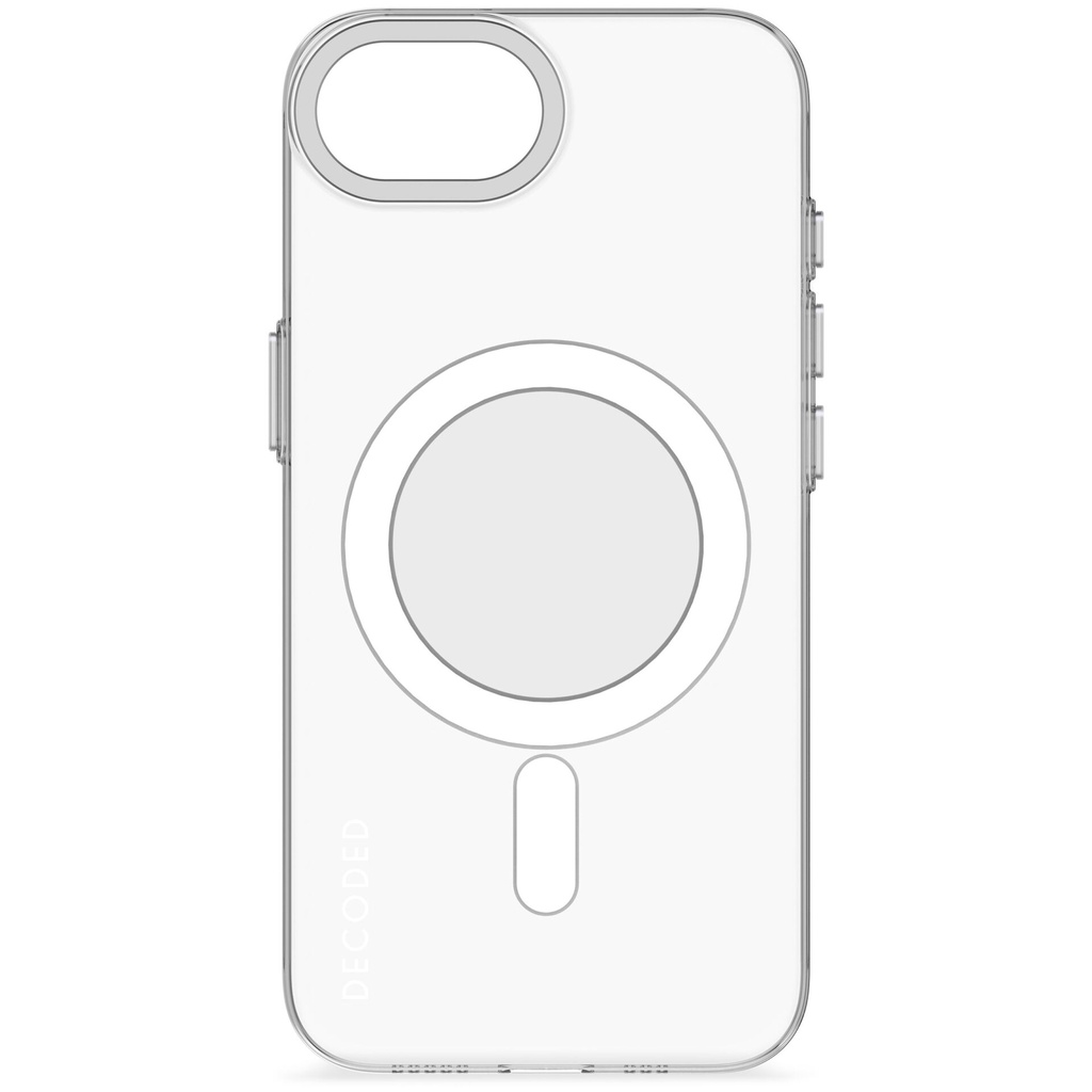 Decoded Recycled Plastic Backc. iPhone 16e Transparent White