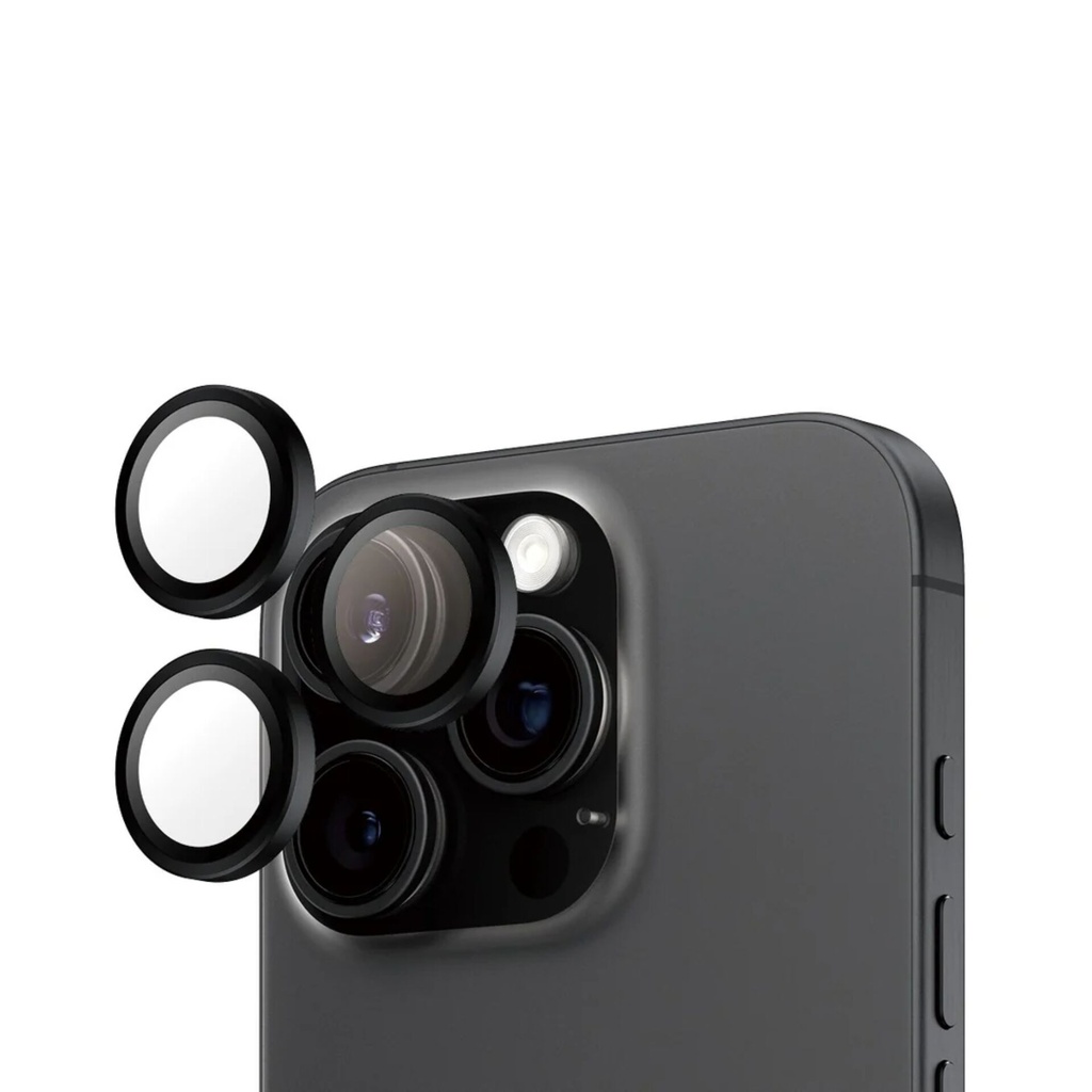 PanzerGlass Hoops Black Camera Lens Protector iP 16 Pro / Max