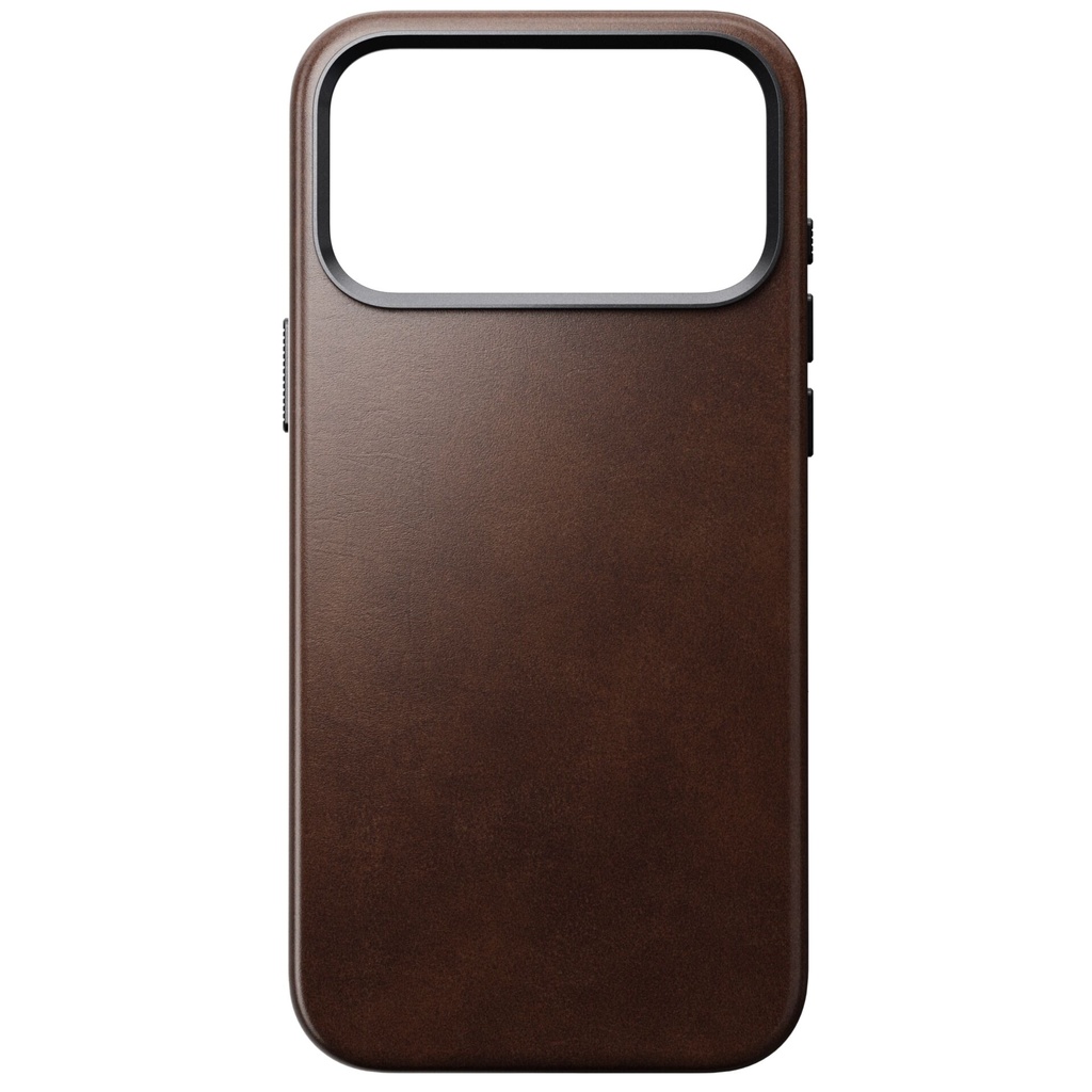 Nomad Traditional Leather Case iPhone 17 Pro Max Rustic Brown H