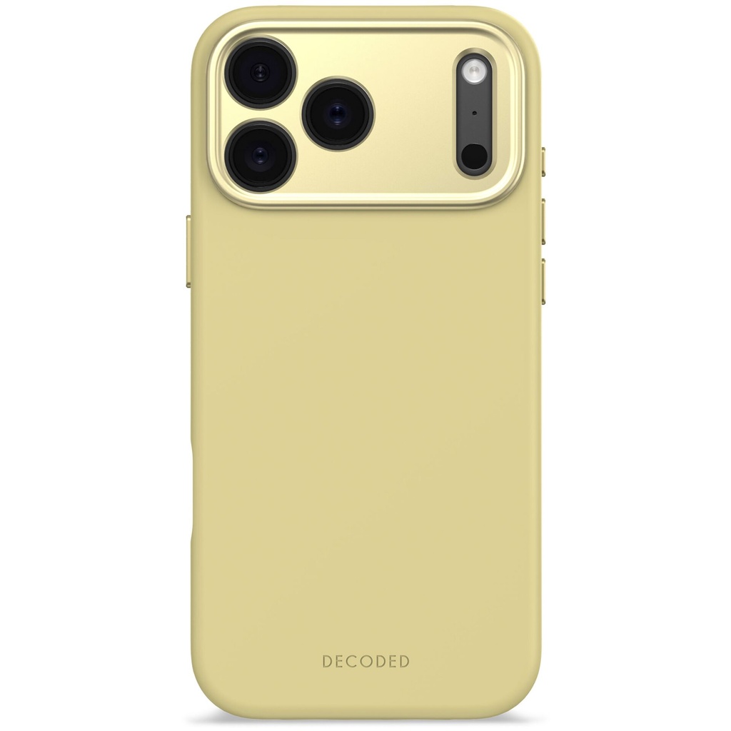Decoded AntiMicrobial Silicone Backcover iP 17 Pro Max Yellow