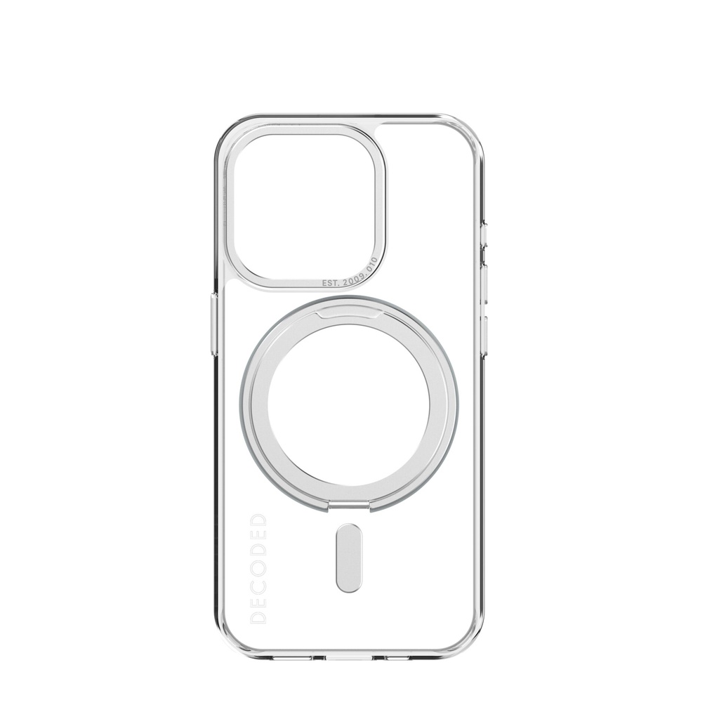 Decoded Recycled Plastic Loop Stand BackCover iP15 Pro Trans.