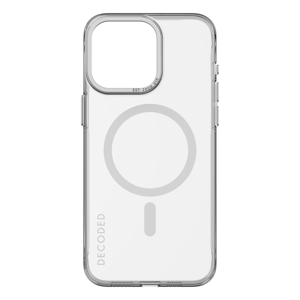 Decoded Recycled Plastic Backcover iP 15 Pro Max Transp.
