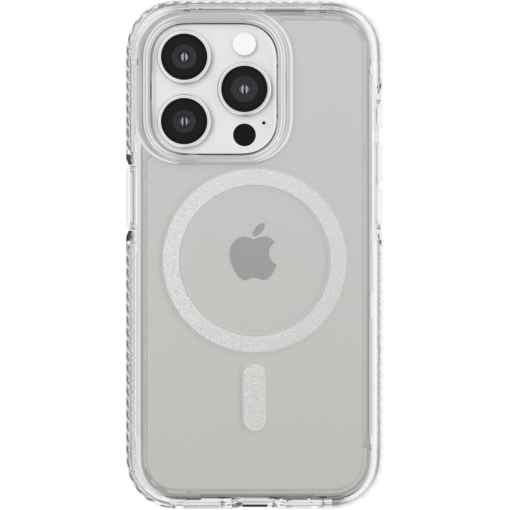 Tech21 EvoCrystal Case MagSafe for iPhone 15 Pro White Titanium