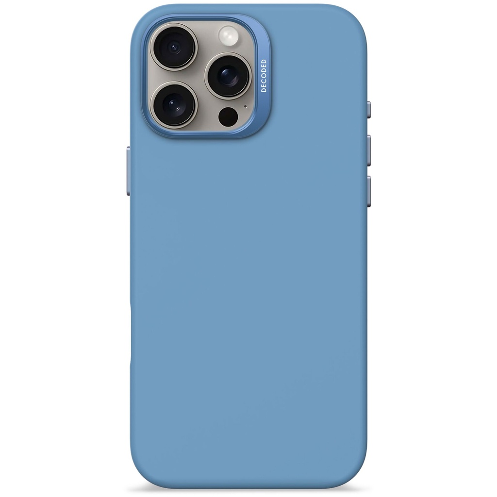 Decoded AntiMicrobial Silicone Backc. iPhone 16 Pro Max L. Blue