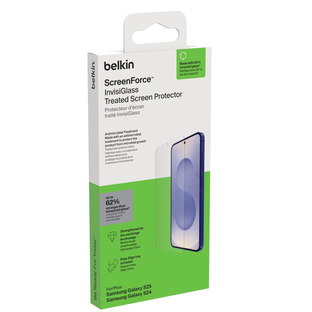 Belkin ScreenForce Invisiglass Samsung S25             OVB048hq