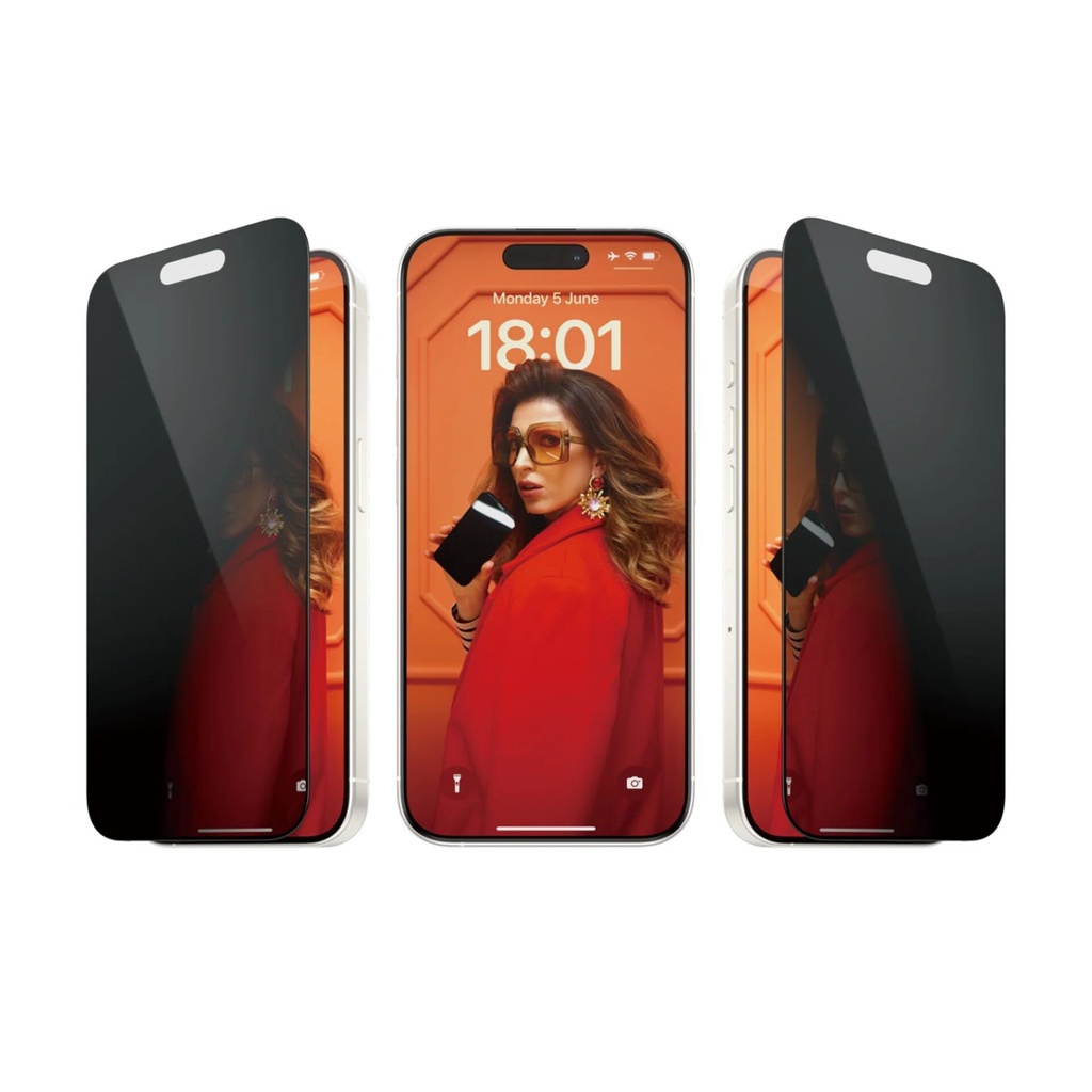 PanzerGlass Privacy Screen Protector iPhone 15 Pro UWF w EA