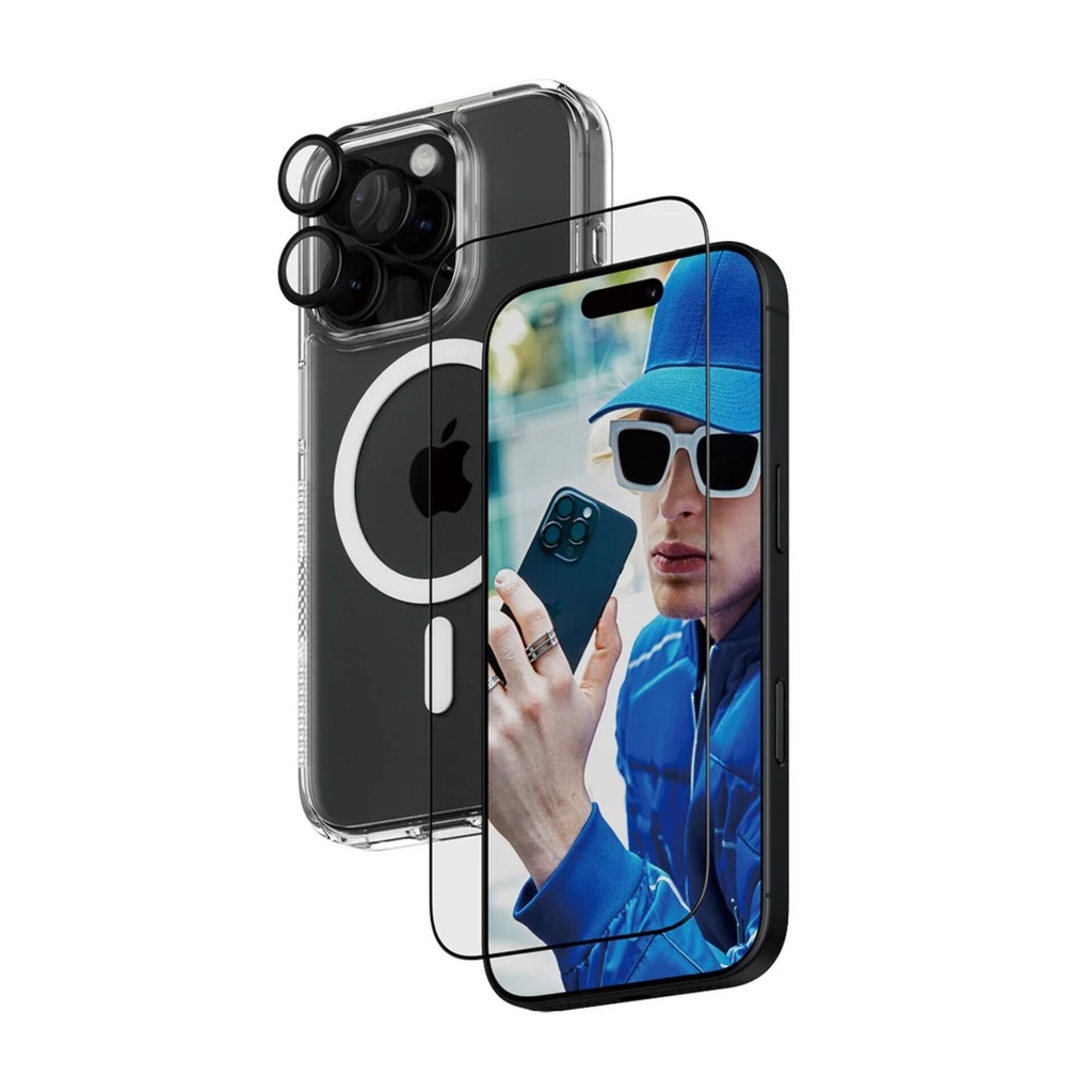 PanzerGlass 3-in-1 Protection Bundle iPhone 16 Pro