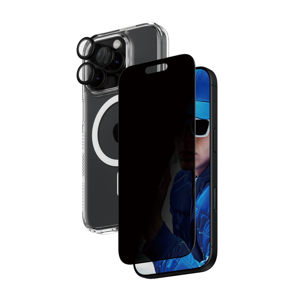 PanzerGlass 3-in-1 Privacy Protection Bundle iPhone 16 Pro