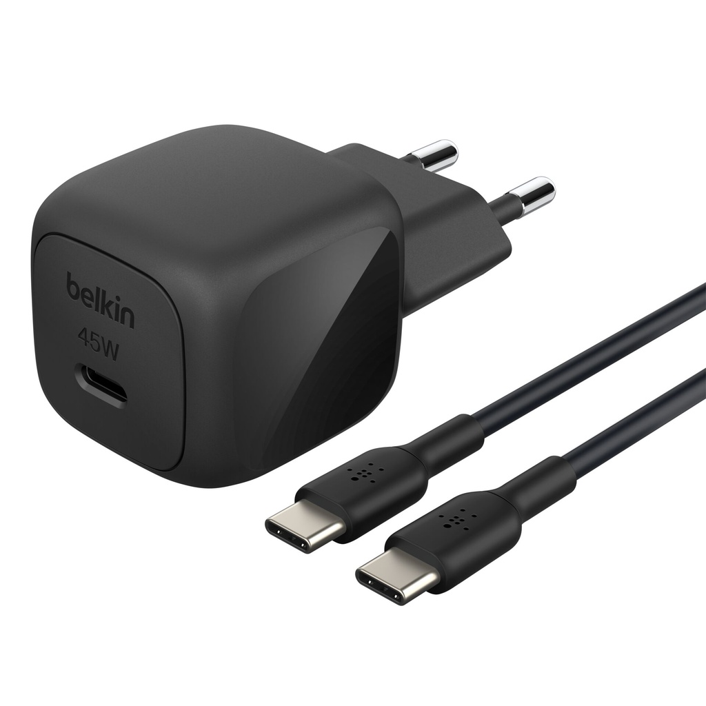 Belkin BOOST Charge USB-C 45W PD PPS+USB-C Cab.bl.WCA013kq1MBK-B6