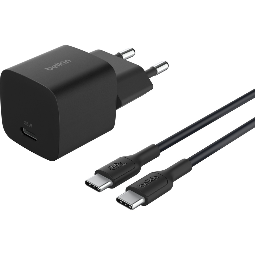 Belkin BOOST Charge 25W USB-C bl Cha.PD/PPS 1m C. WCA012kq1MBK-B6