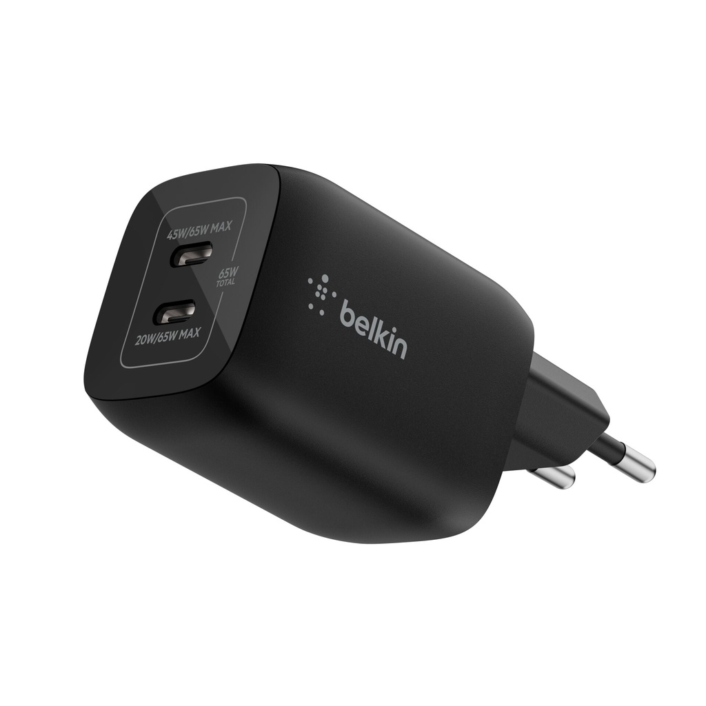 Belkin Gaming USB-C Charger 65 Watt, GaN black ENA007kqBK