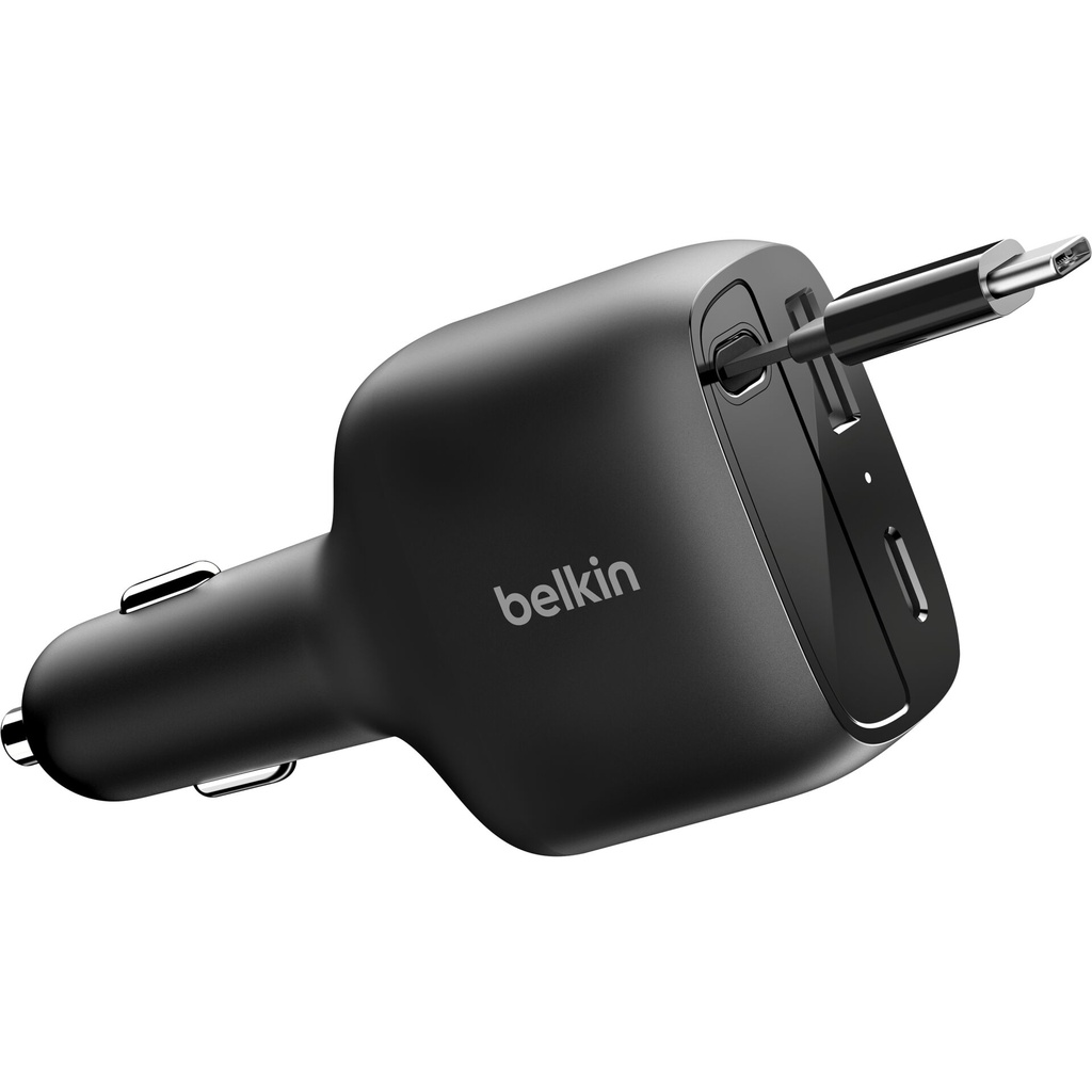 Belkin Boostcharge Kfz-Ladegerät 75W ausz. USB-C Kabel CCC001hqBK