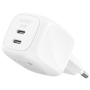 Belkin Ladegerät Dual USB-C 50W PD + PPS ,weiß        WCH019kqWH