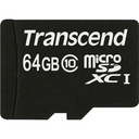 Transcend microSDXC         64GB Class 10 + SD Adapter