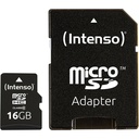 Intenso microSDHC           16GB C10 with Adapter