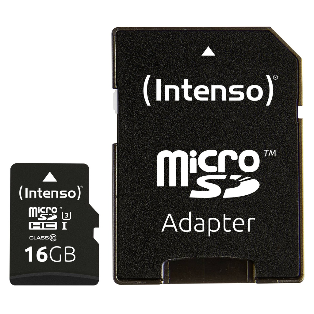 Intenso microSDHC           16GB C10 UHS-I Professional + Adapter