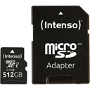 Intenso microSDXC Cards    512GB C10 UHS-I Premium + Adapter