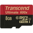 Transcend microSDHC MLC      8GB Class 10 UHS-I 600x + SD-Adapter