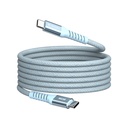 Verbatim Sync&Charge 60W 120cm USB-C/USB-C Magnetic blau  31852