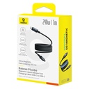 Baseus PicoGo Magnetic Charging Cable USB-C 240W 1m, black