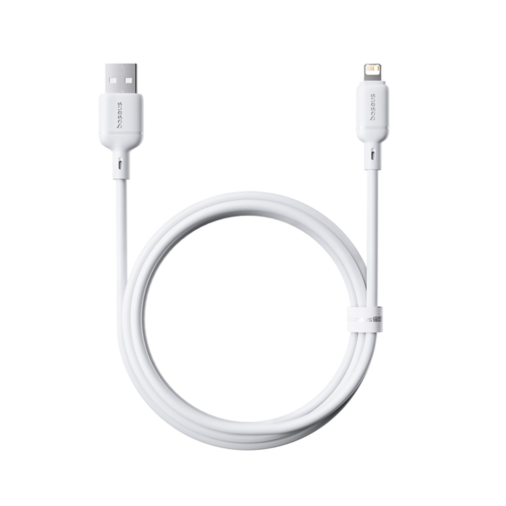 Baseus Silky Series Ladekabel USB auf iP 2.4A 1m Weiß