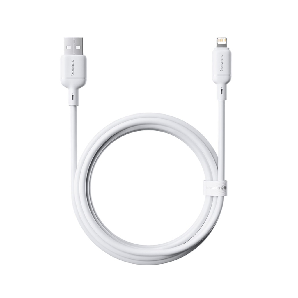 Baseus Silky Series Ladekabel USB auf iP 2.4A 2m Weiß