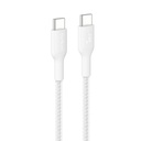Belkin USB-C/USB-c Kabel 240W 1m geflochten, weiß    CAB025hq1MWH