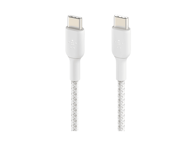 Belkin USB-C/USB-c Kabel 240W 3m geflochten, weiß    CAB025hq3MWH