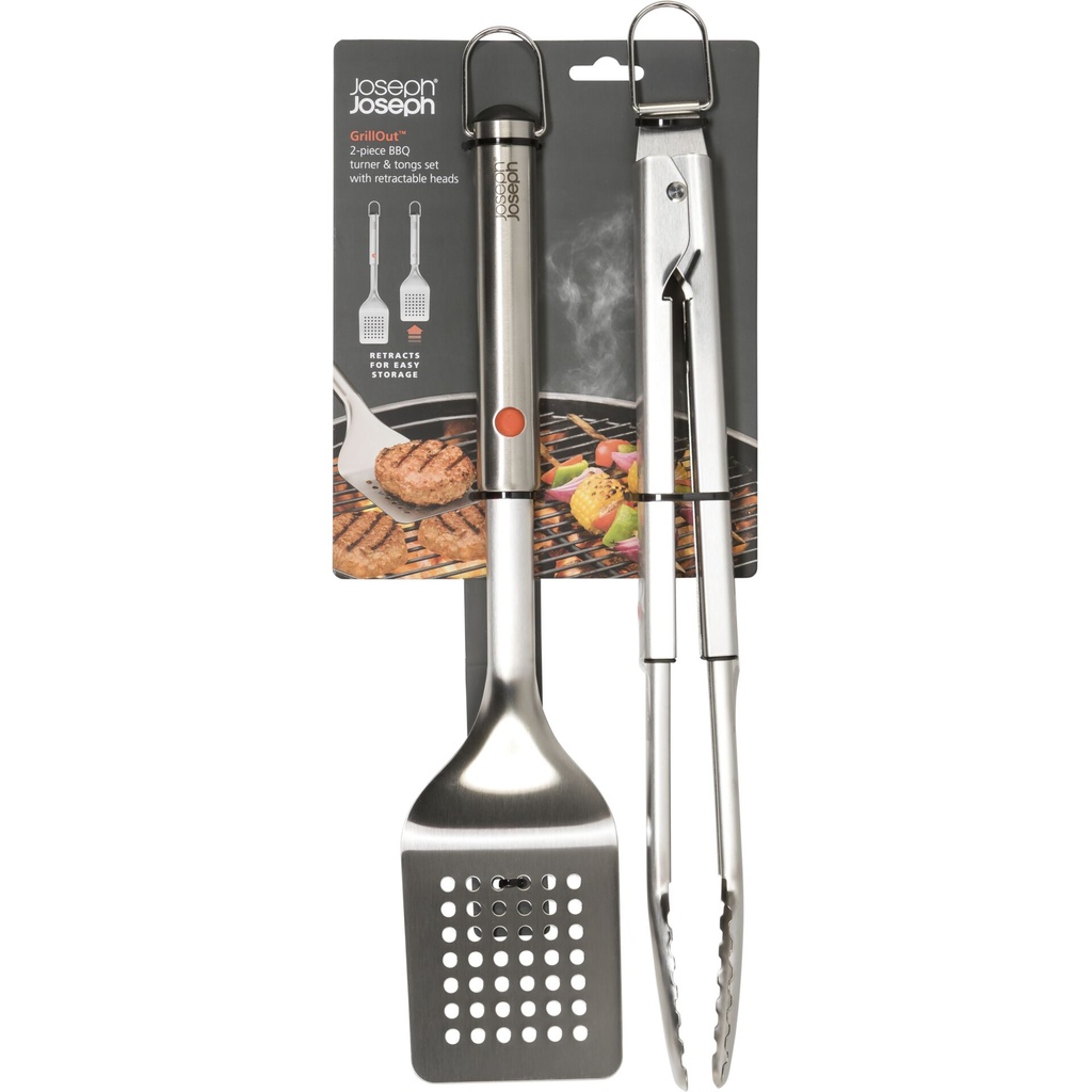 Joseph Joseph GrillOut 2-pcs.SSL BBQ Turner & Tongs Set