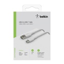 Belkin USB-C/USB-A Cable 2m braided, white CAB002bt2MWH