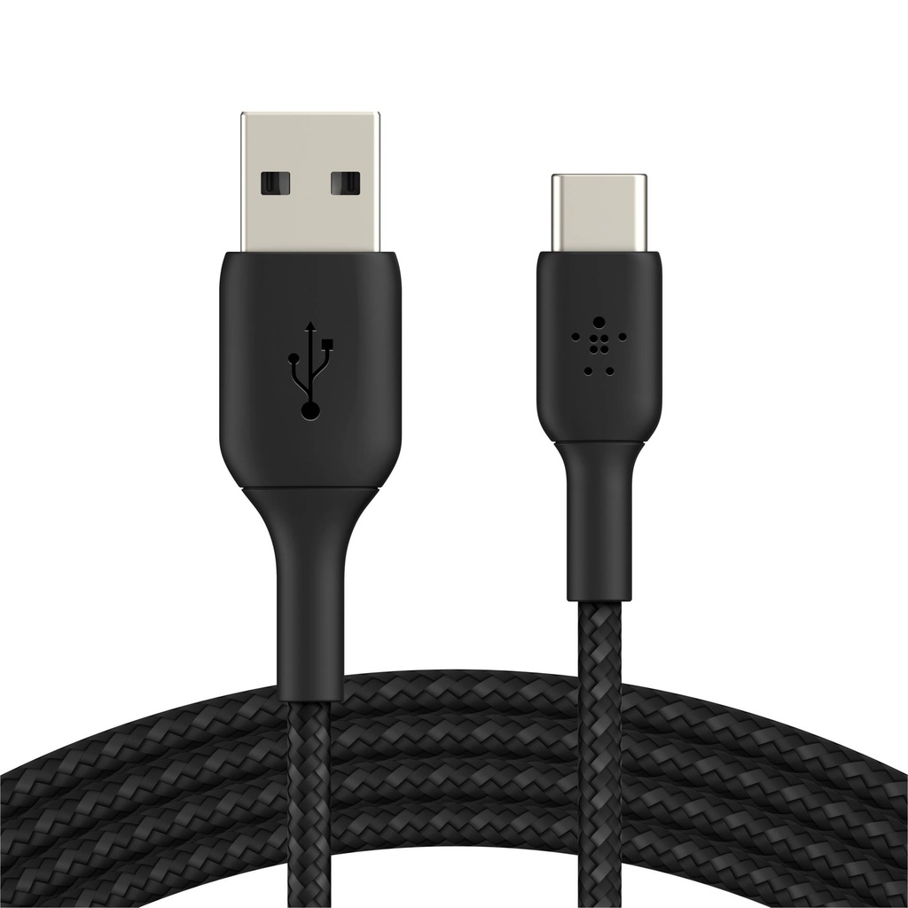 Belkin USB-C/USB-A Cable 3m braided, black CAB002bt3MBK