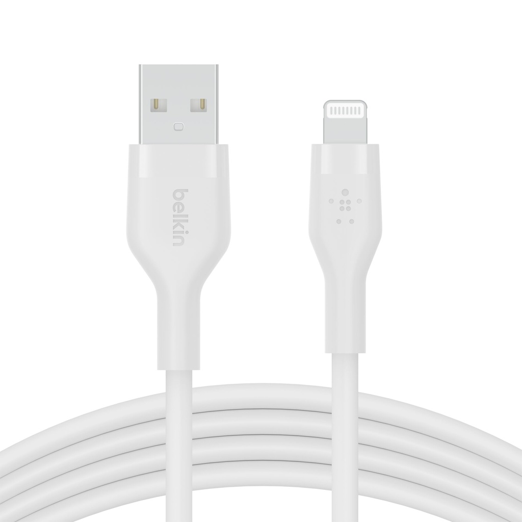Belkin Flex Lightning/USB-A 2m mfi cert., white CAA008bt2MWH