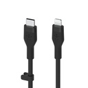 Belkin Flex Lightning/USB-C 15W 3m, mfi, 15W, black CAA009bt3MBK