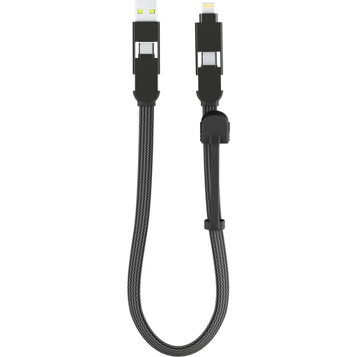 [772529] Rolling Square inCharge XL Cable 30cm Black