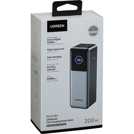 [105067] UGREEN 25000mAh 200W Fast Charging Powerbank