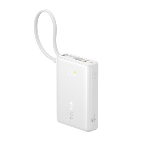 [172204] Baseus PicoGo Digital Display Power Bank 10000mAh 45W Weiß