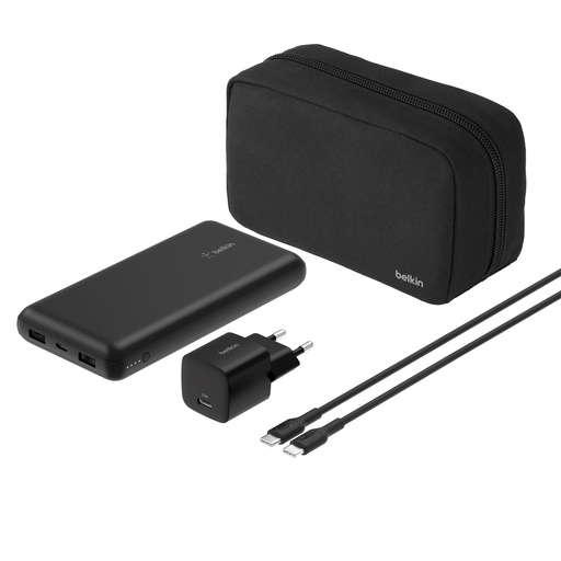 [173422] Belkin BoostCharge Powerbank Set 20.000mAh USB-C Charg. BU042kqBK