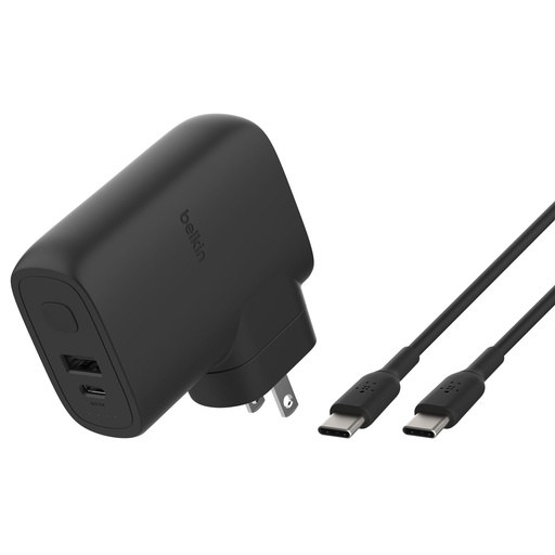 [862801] Belkin BOOST Charge Hybrid Dual Charger +Powerbk.BPZ003bt1MBK-B6