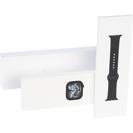 [196011] Apple Watch 11 46mm GPS Alu M/L Sport Band jet black/black