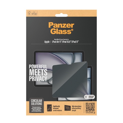 [191104] PanzerGlass Privacy Screen Protector iPad Air 11/iPad 10.9