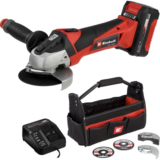 [870459] Einhell TE-AG 18/115 Li 4,0Ah Cordless Angle Grinder