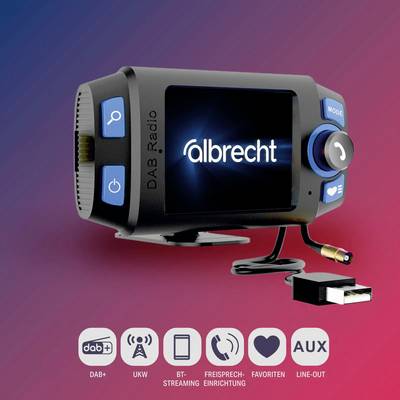 [217949] Albrecht DR 55 DAB+ Digitalradio Adapter / FM-Transmitter Auto
