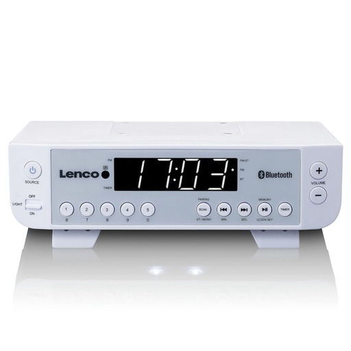 [627090] Lenco KCR-100 white