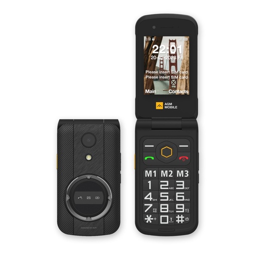[882408] AGM MOBILE M8 Flip phone (4G) Rugged