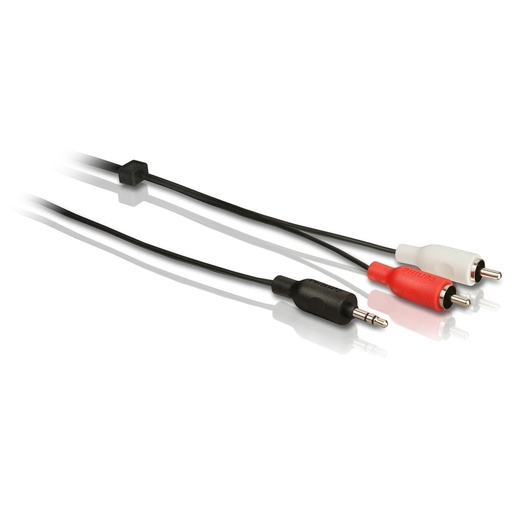 [113705] Philips 1,5 m Stereo Y Cable (3,5 mm M - 2 RCA M)