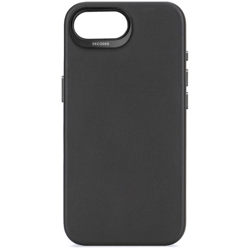 [149391] Decoded Leather Backcover iPhone 16e Black